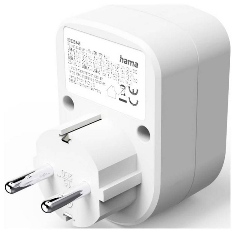 Produktbild: Hama 00223343 USB-Ladesteckdose Wei&szlig;