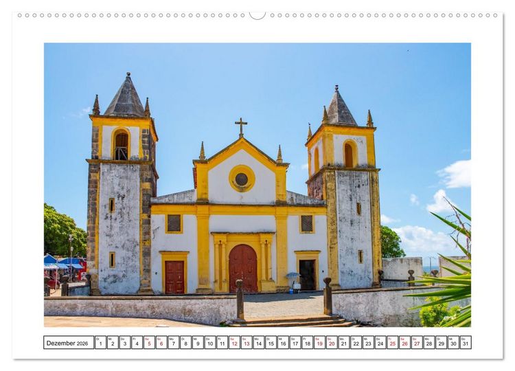 Produktbild: Brasiliens K&uuml;stenst&auml;dte - Rio de Janeiro, Olinda und Salvador de Bahia (Wandkalender 2026 DIN A2 quer), CALVENDO Monatskalender