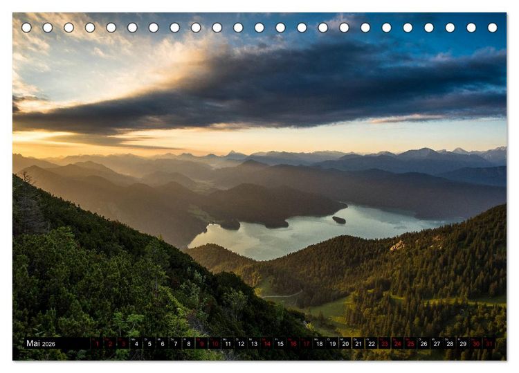 Produktbild: Traumhafte Alpen (Tischkalender 2026 DIN A5 quer), CALVENDO Monatskalender