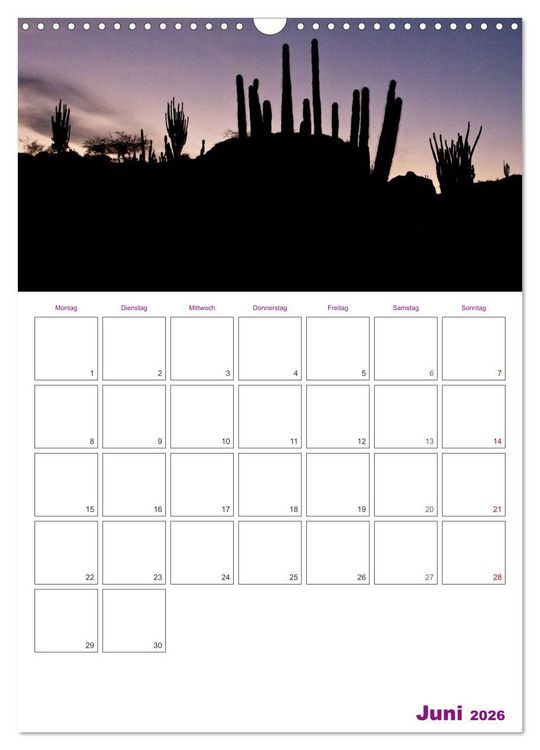 Produktbild: HOMMAGE AN KOLUMBIEN (Wandkalender 2026 DIN A3 hoch), CALVENDO Monatskalender