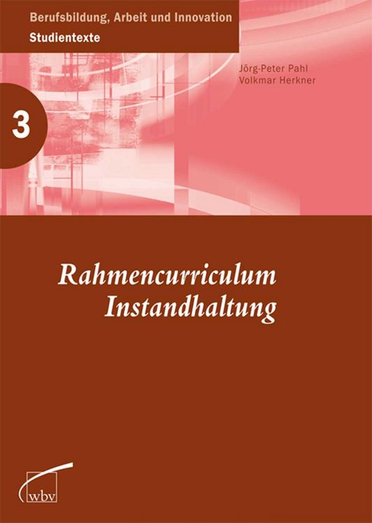 Produktbild: Rahmencurriculum Instandhaltung