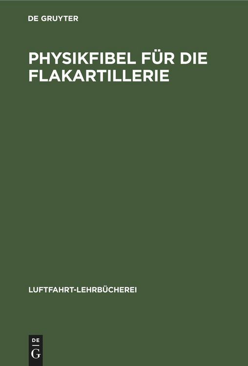 Produktbild: Physikfibel f&uuml;r die Flakartillerie