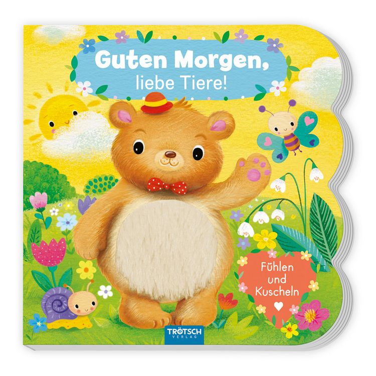Produktbild: Tr&ouml;tsch F&uuml;hlbuch Guten Morgen, liebe Tiere! F&uuml;hlen und Kuscheln