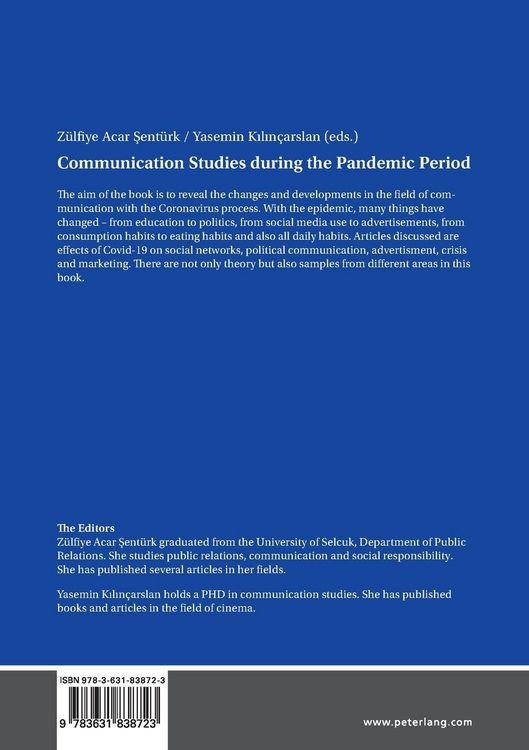 Produktbild: Communication Studies during the Pandemic Period