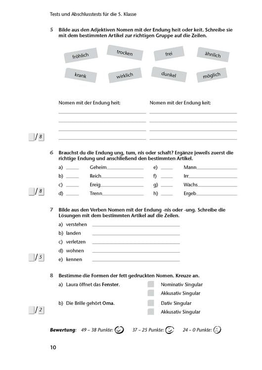 Produktbild: Fit in Test und Klassenarbeit &ndash; Deutsch 5./6. Klasse Gymnasium