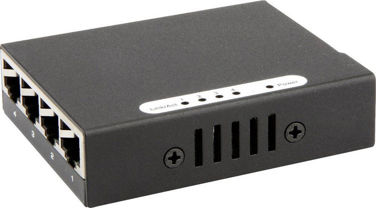 Produktbild: Renkforce RF-4270245 RF-4270245 Netzwerk Switch 4 Port 1000MBit/s USB-Stromversorgung