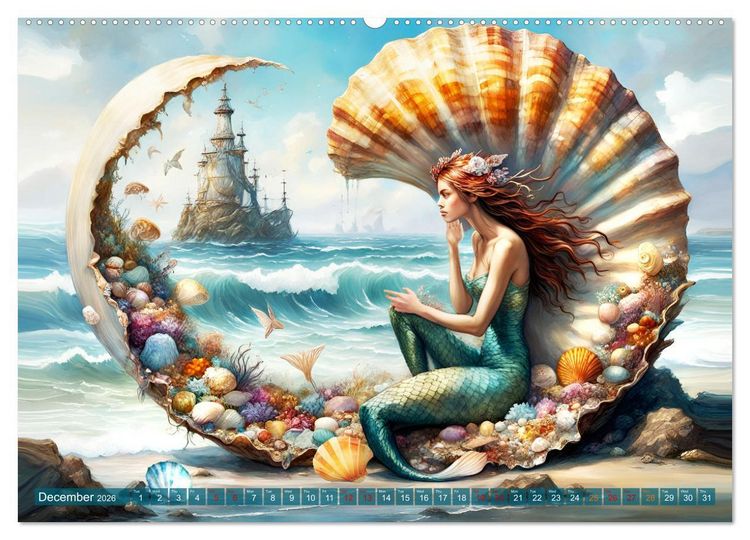 Produktbild: Conch queens (High Quality Premium Wall Calendar 2026 DIN A2 landscape),CALVENDO 12 Month Wall Calendar