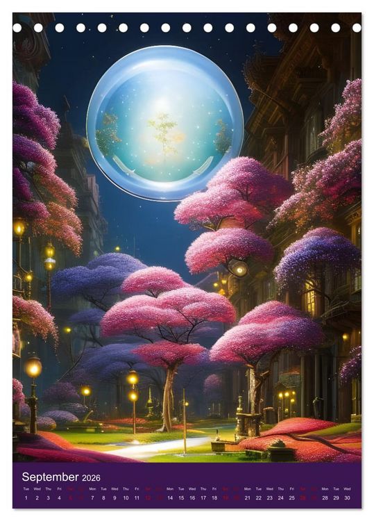 Produktbild: Fantasy Dreams (Desk Calendar 2026 DIN A5 portrait), CALVENDO 12 Month DeskCalendar