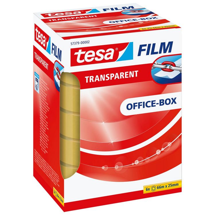 Produktbild: tesa Klebeband Office Box 25mmx66m 6 St&uuml;ck