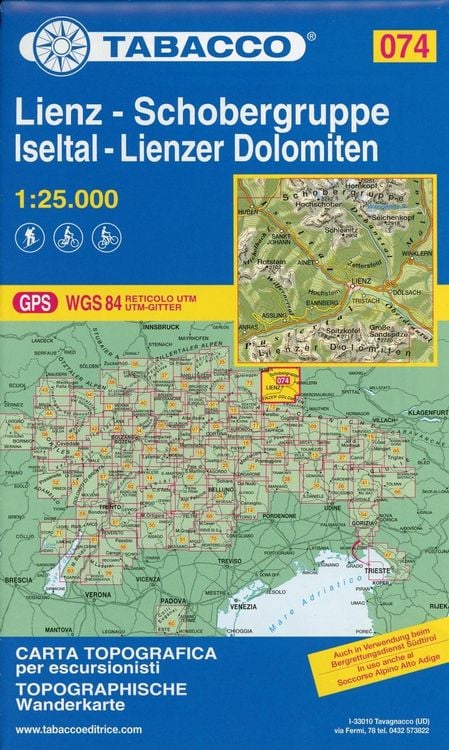 Produktbild: Wanderkarte 74 Lienz-Schobergruppe-Iseltal-Lienzer Dolomiten 1:25 000
