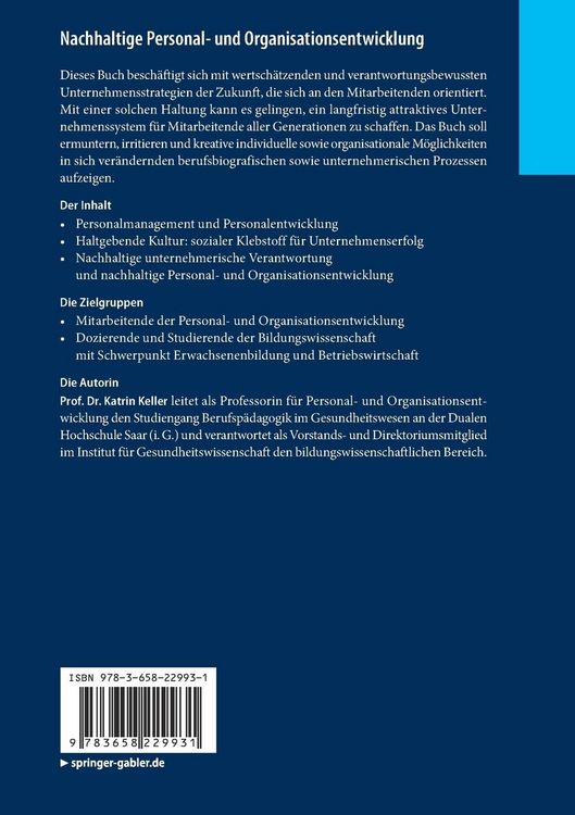 Produktbild: Nachhaltige Personal- und Organisationsentwicklung