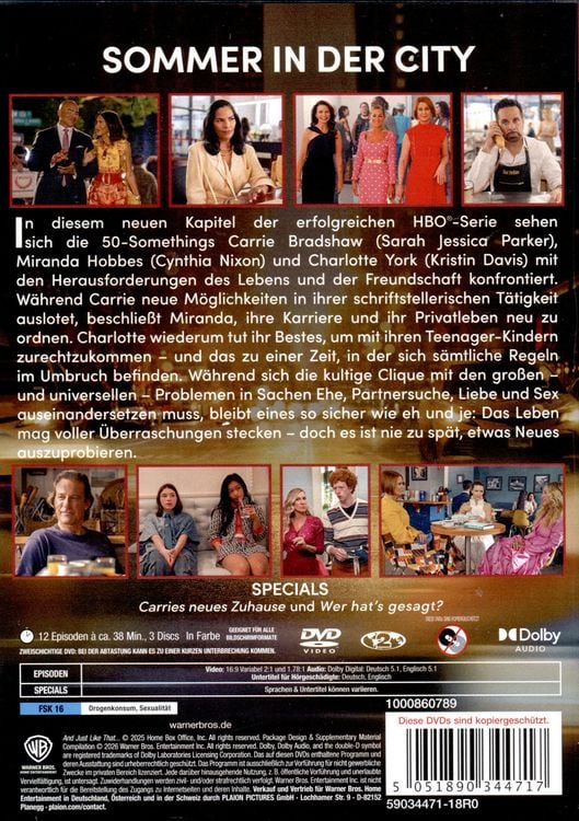 Produktbild: And Just Like That: Die komplette 3. Staffel [3 DVDs]