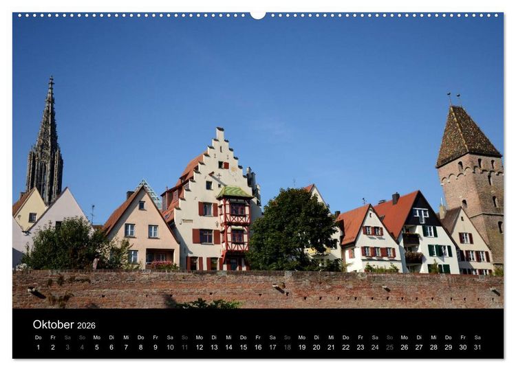 Produktbild: Ulm &ndash; Zwischen Tradition und Moderne (hochwertiger Premium Wandkalender 2026 DIN A2 quer), Kunstdruck in Hochglanz