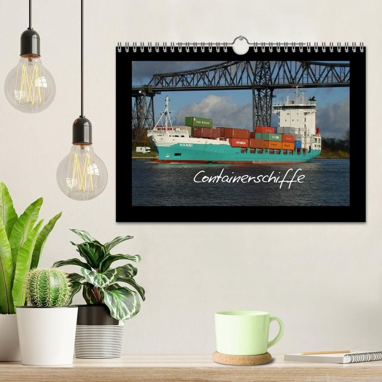 Produktbild: Containerschiffe (Wandkalender 2027 DIN A4 quer), CALVENDO Monatskalender