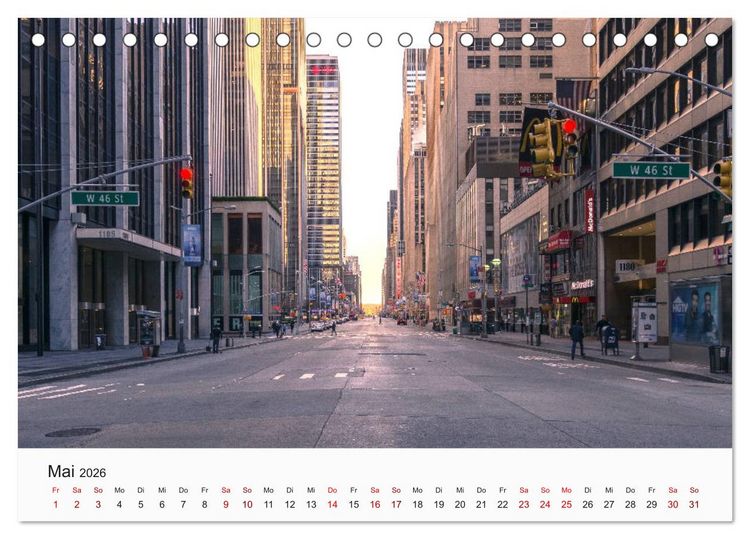 Produktbild: Traumstadt New York (Tischkalender 2026 DIN A5 quer), CALVENDO Monatskalender