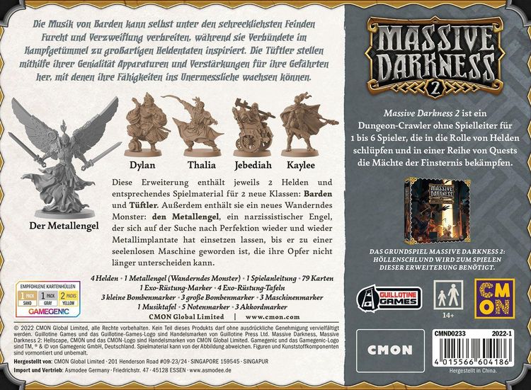 Produktbild: Massive Darkness 2 Barden & T&uuml;ftler gegen den Metallengel