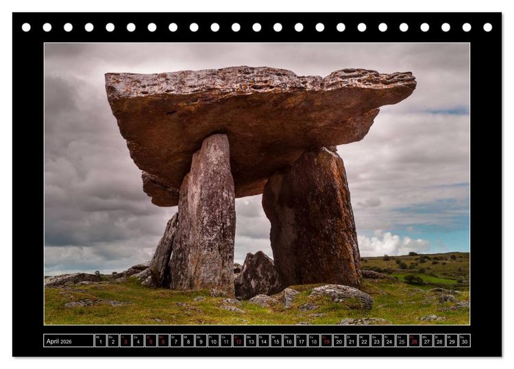 Produktbild: IRLAND - Mystische Orte (Tischkalender 2026 DIN A5 quer), CALVENDO Monatskalender
