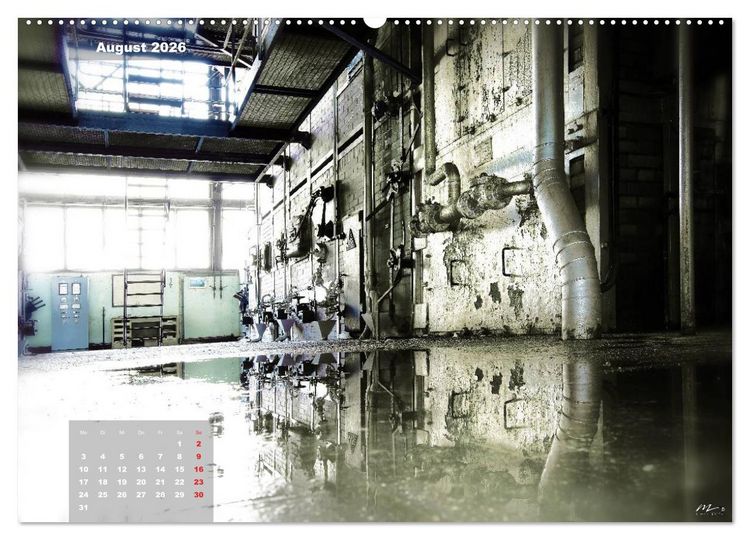 Produktbild: AUSSER BETRIEB - Industriekultur mit PopArt-Einfl&uuml;ssen (Wandkalender 2026 DIN A2 quer), CALVENDO Monatskalender