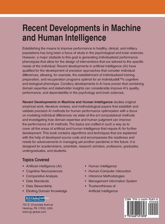 Produktbild: Recent Developments in Machine and Human Intelligence