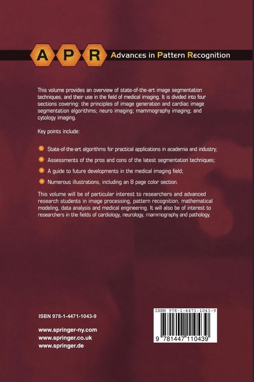 Produktbild: Advanced Algorithmic Approaches to Medical Image Segmentation
