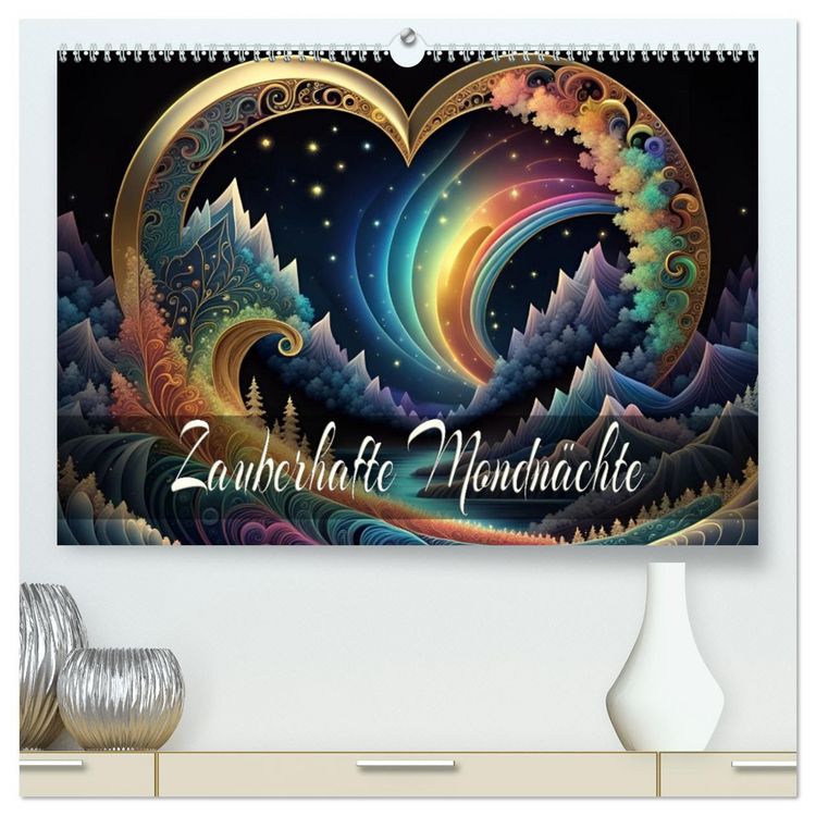Produktbild: Zauberhafte Mondn&auml;chte (hochwertiger Premium Wandkalender 2026 DIN A2 quer), Kunstdruck in Hochglanz