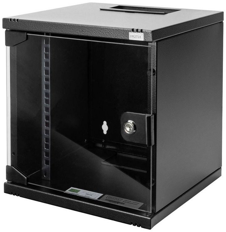 Produktbild: Digitus DN-10-06U-B 10 Zoll Wandgeh&auml;use 6 HE Schwarz (RAL 9005)