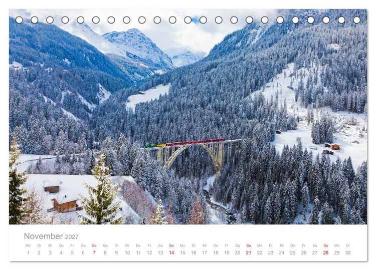 Produktbild: Reise durch die SCHWEIZ (Tischkalender 2027 DIN A5 quer), CALVENDO Monatskalender