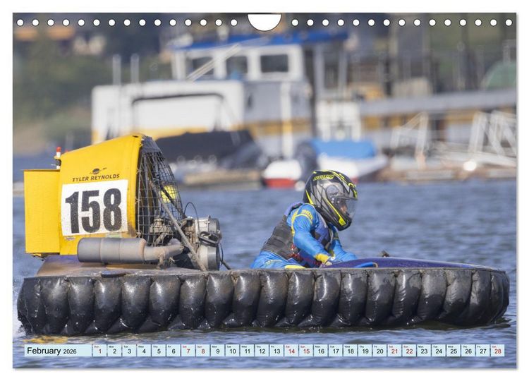 Produktbild: Hovercraft Racing on the Thuringian Sea (Wall Calendar 2026 DIN A4 landscape), CALVENDO 12 Month Wall Calendar