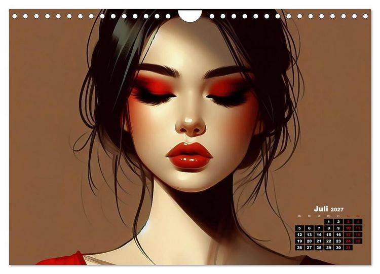 Produktbild: Eleganz, Farbe und Anmut (Wandkalender 2027 DIN A4 quer), CALVENDO Monatskalender