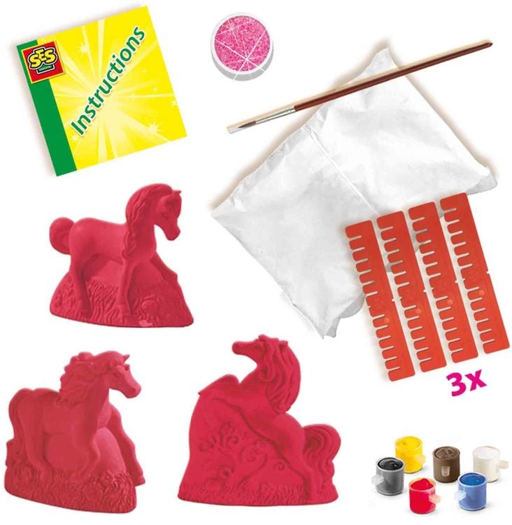 Produktbild: SES Creative - Gipsfiguren Pferde