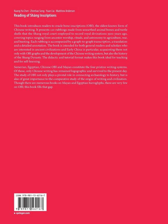 Produktbild: Reading of Shāng Inscriptions