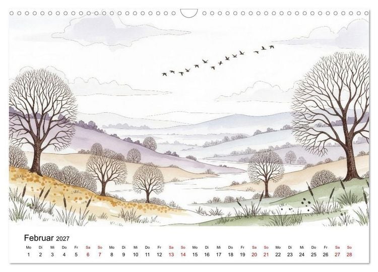 Produktbild: Einfach sch&ouml;n - Natur im Wandel der Jahreszeiten (Wandkalender 2027 DIN A3 quer), CALVENDO Monatskalender