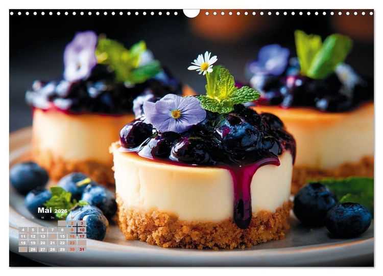 Produktbild: S&uuml;&szlig;e Verf&uuml;hrungen - Exquisite Desserts (Wandkalender 2026 DIN A3 quer), CALVENDO Monatskalender