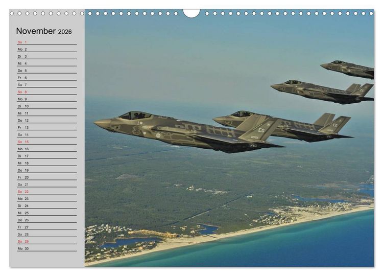 Produktbild: Faszination Kampfflugzeuge (Wandkalender 2026 DIN A3 quer), CALVENDO Monatskalender