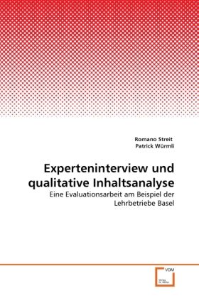 Produktbild: Streit, R: Experteninterview und qualitative Inhaltsanalyse