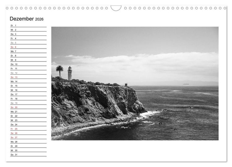 Produktbild: Leuchtt&uuml;rme der Westk&uuml;ste der USA (Wandkalender 2026 DIN A3 quer), CALVENDO Monatskalender