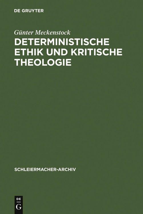 Produktbild: Deterministische Ethik und kritische Theologie
