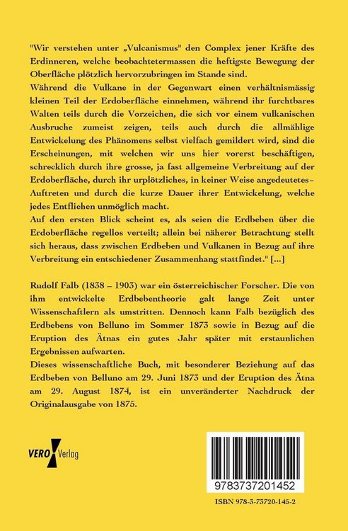Produktbild: Gedanken und Studien &uuml;ber den Vulkanismus