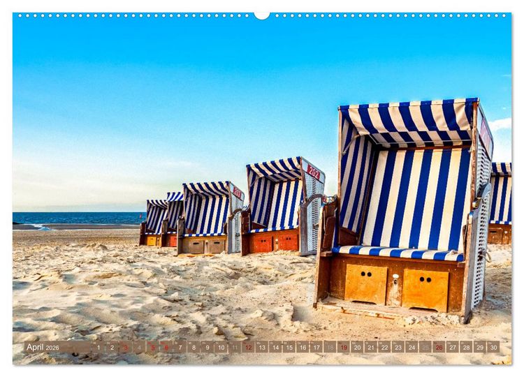Produktbild: INSELLIEBE NORDERNEY (Wandkalender 2026 DIN A2 quer), CALVENDO Monatskalender