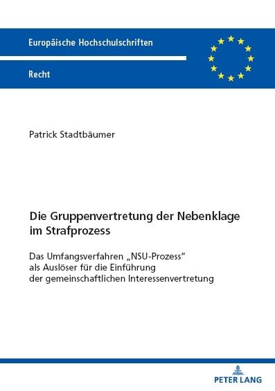 Produktbild: Die Gruppenvertretung der Nebenklage im Strafprozess