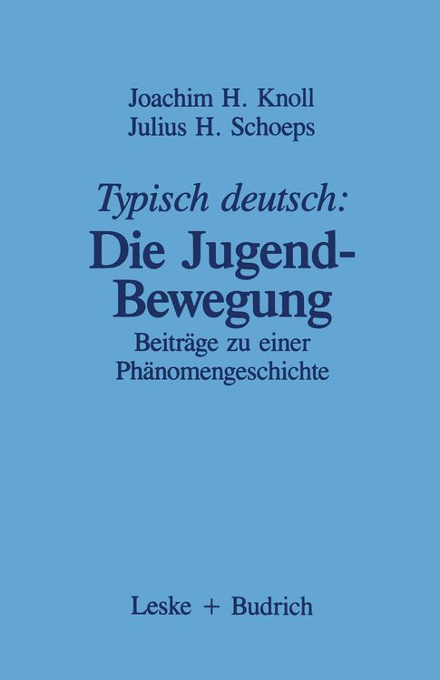 Produktbild: Typisch deutsch: Die Jugendbewegung