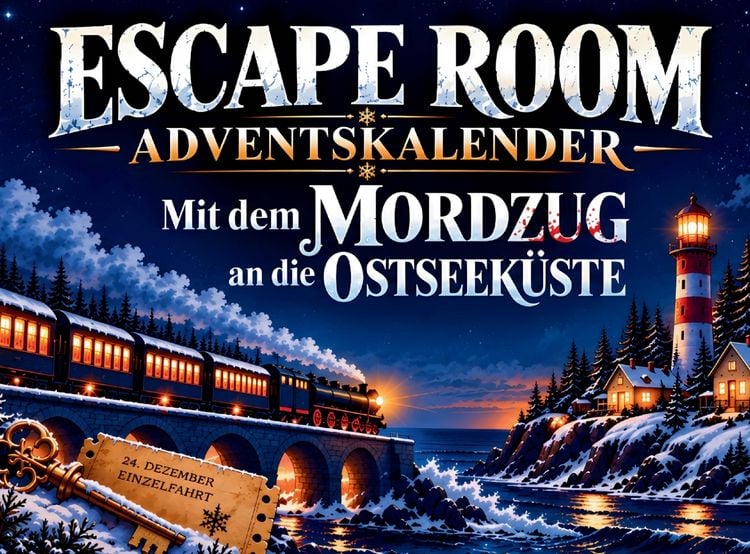 Produktbild: Escape Room Adventskalender - Mit dem Mordzug an die Ostseek&uuml;ste