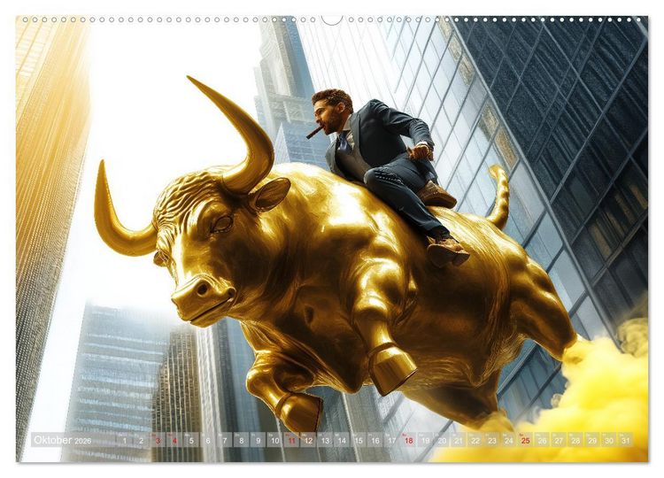 Produktbild: B&ouml;rsenkalender &ndash; der Kalender f&uuml;r Aktien, Trader und B&ouml;rsenprofis. (Wandkalender 2026 DIN A2 quer), CALVENDO Monatskalender