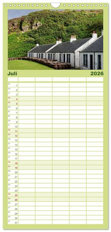 Produktbild: Familienplaner 2026 - Islay und das "Wasser des Lebens" mit 5 Spalten (Wandkalender, 21 x 45 cm) CALVENDO