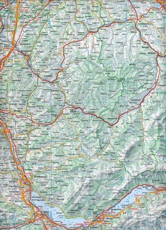 Produktbild: 6009 Strassenkarte Schweiz 1:200 000