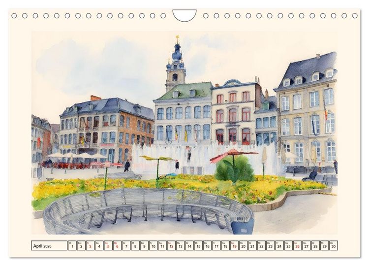 Produktbild: Belgien - absolut sehenswert (Wandkalender 2026 DIN A4 quer), CALVENDO Monatskalender