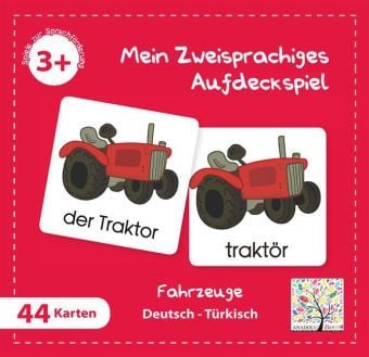 Produktbild: Mein Zweisprachiges Aufdeckspiel, Fahrzeuge, T&uuml;rkisch (Kinderspiel)