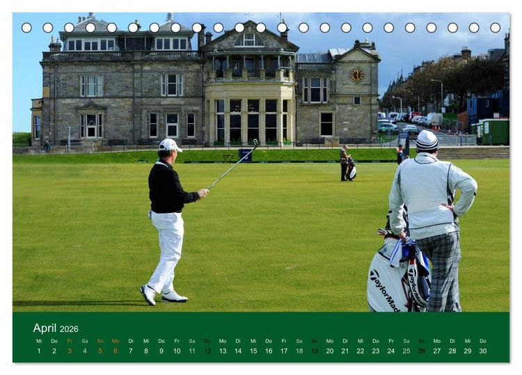 Produktbild: Golf Sport (Tischkalender 2026 DIN A5 quer), CALVENDO Monatskalender