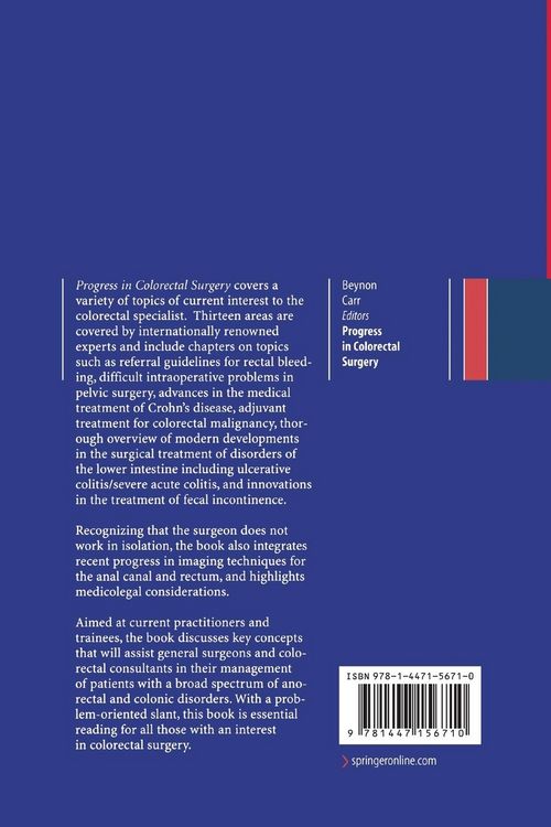 Produktbild: Progress in Colorectal Surgery
