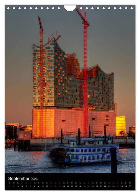 Produktbild: Hamburg im Hochformat (Wandkalender 2026 DIN A4 hoch), CALVENDO Monatskalender